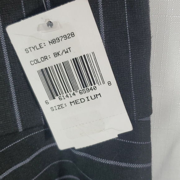 Black and White Striped Flounce Hem Sheath Dress  Size Medium - Picture 7 of 8